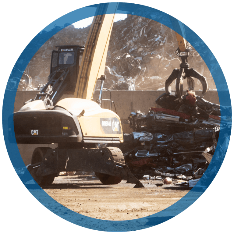 Recycling scrap metal at Upstate Shredding